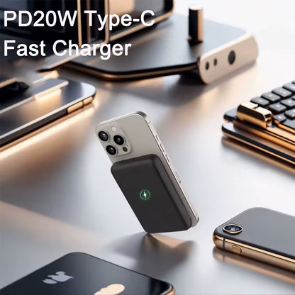 Power Up Your iPhone with the 10000mAh Magnetic Wireless Charger - Fast 15W PD Charging for iPhone 16/17, 15/14/13/12 Series